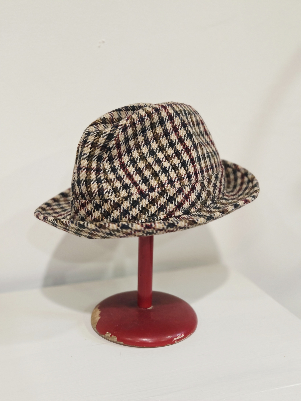 VTG Paddy O’Boyle Handwoven Donegal Tweed Hat Irish Wool Fedora